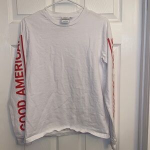 Good American men’s logo long sleeve shirt